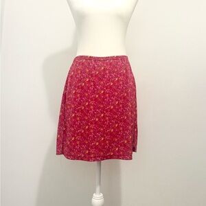 Ecru Pink Skater Mini Skirt Casual Resort Wear